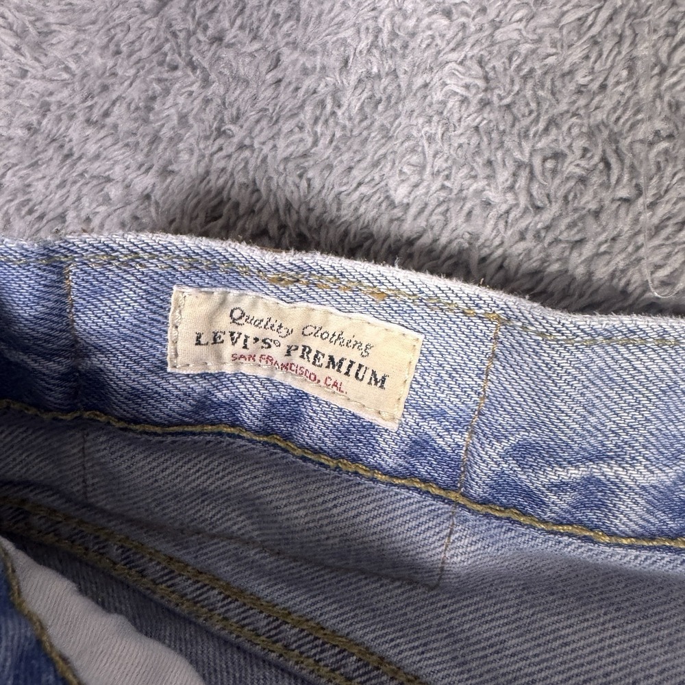 Levis 578 Jeans Mens 32x30 Light Wash Baggy Denim Skater Y2K Stovepipe Premium - Picture 6 of 15